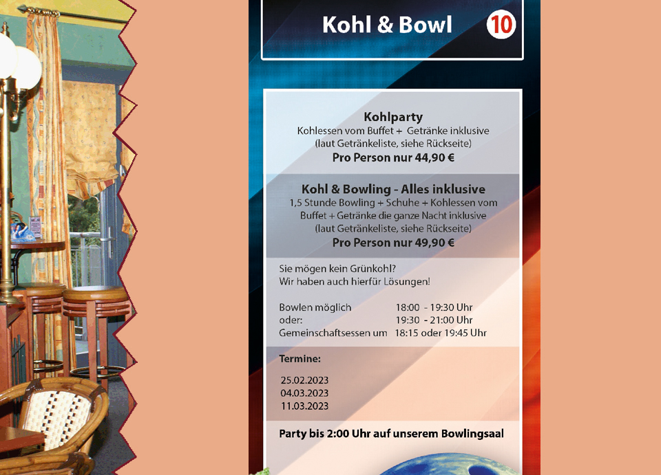 Kohl & Bowl im EASY STRIKE Vechta